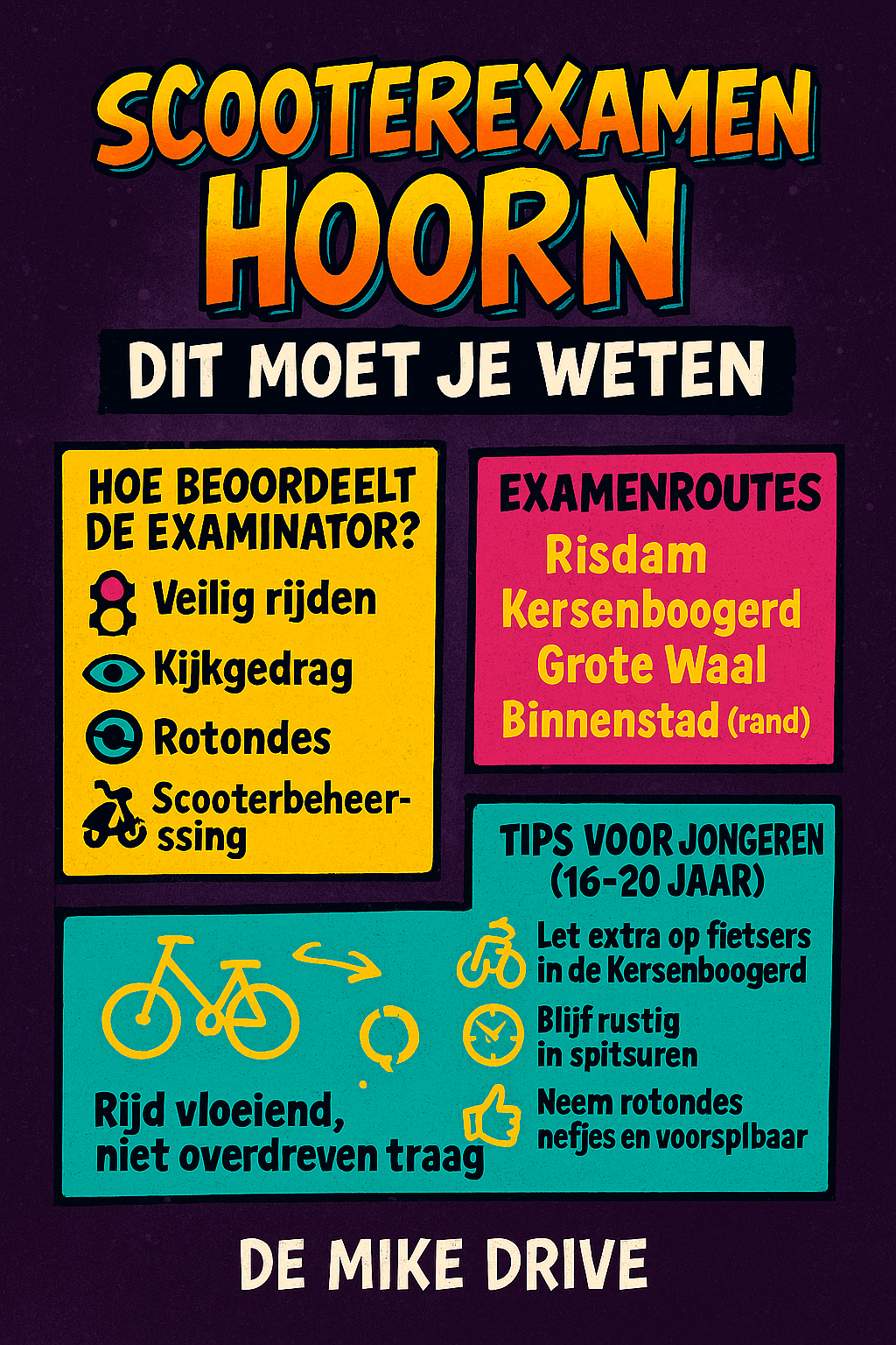 Scooterexamen Hoorn - De Mike Drive