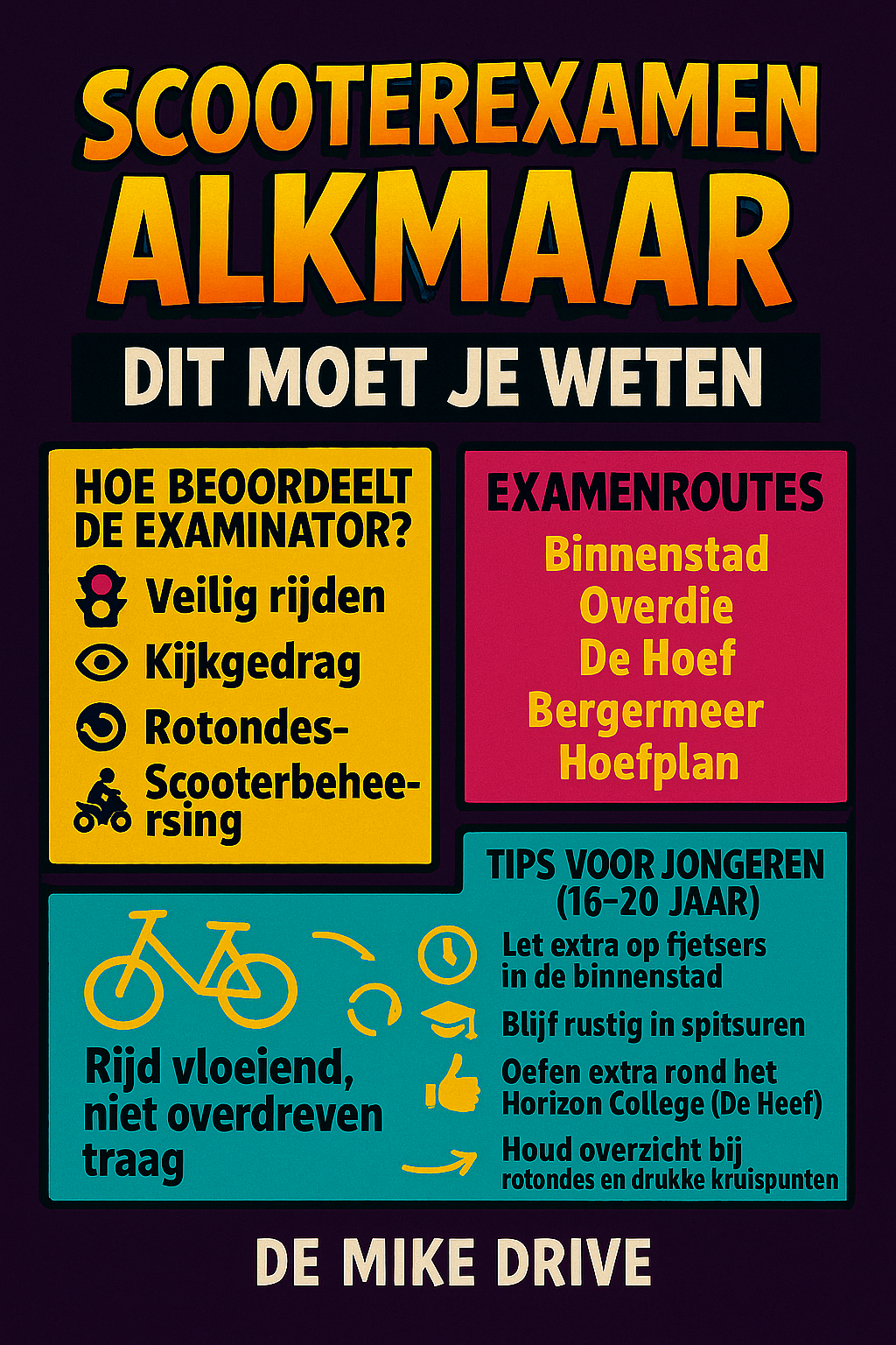 Scooterexamen in Alkmaar